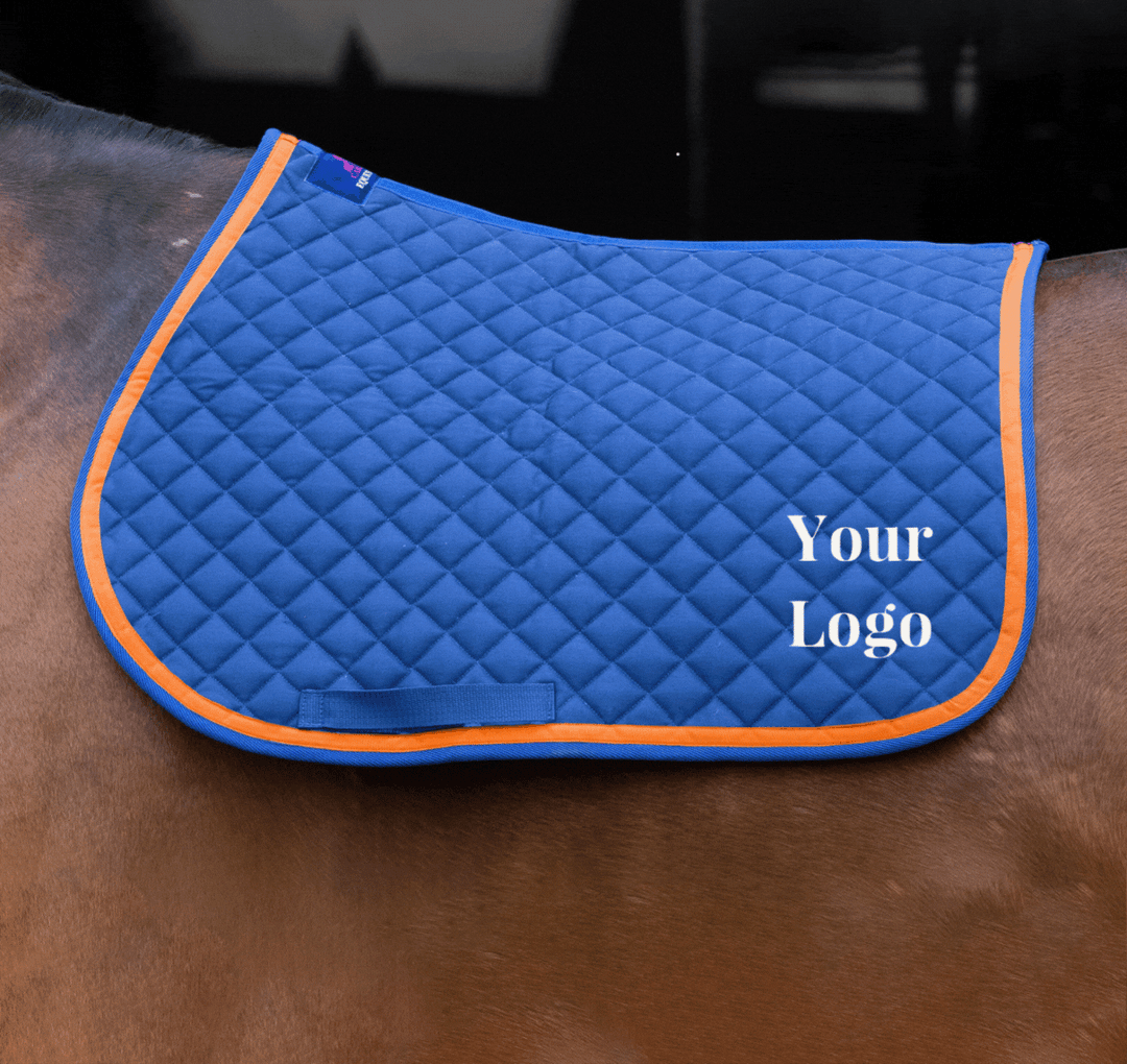 CARLITOS CLASSICS saddle pad DYO with grosgrain ribbon &amp; own logo