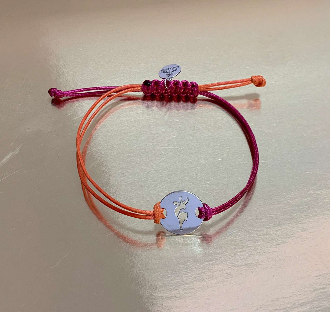 Armband HOF WATERKANT Silber & Pink- Orange