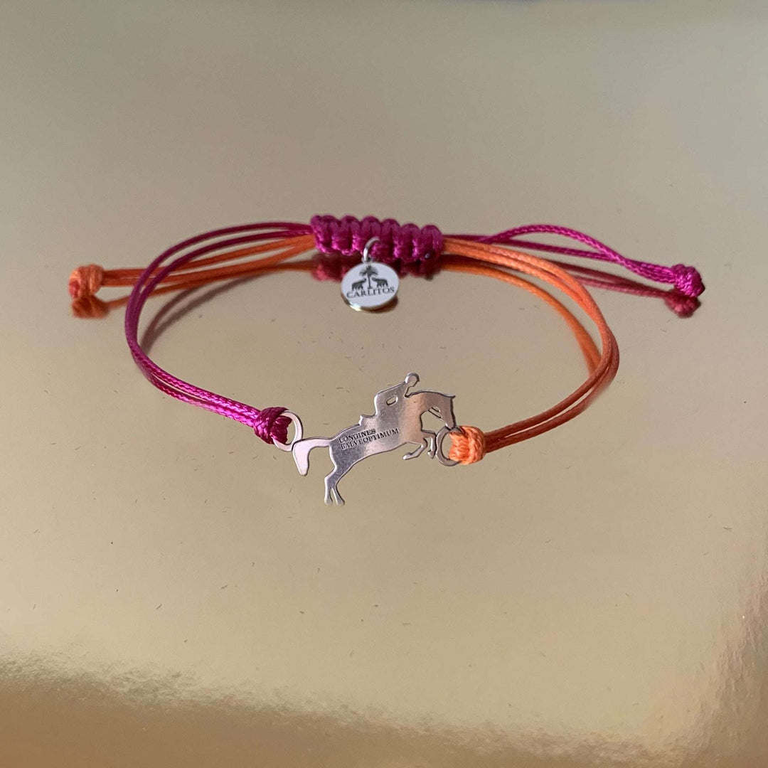 Armband LBO Silber & Pink- Orange