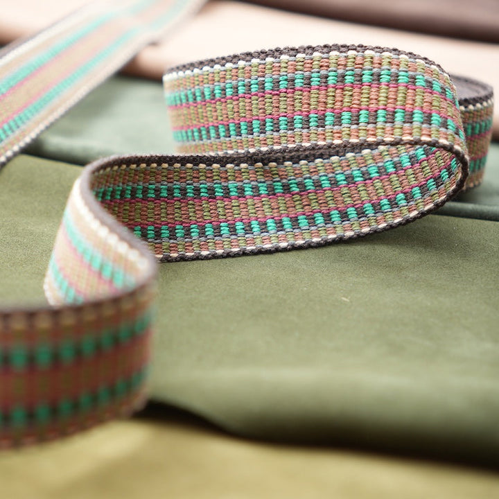 Belt -Khaki & Orange-