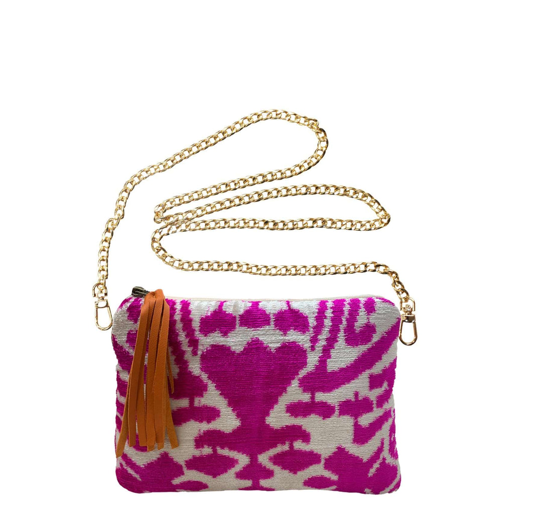 Clutch Bag IKAT Pink