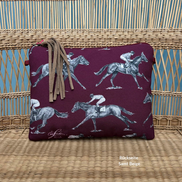 Clutch Bag Brown & Orange