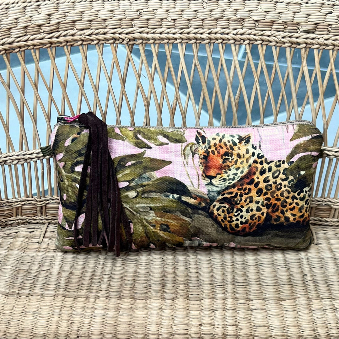 Clutch Bag Brown & Orange