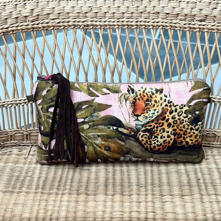 Clutch Bag Brown & Orange