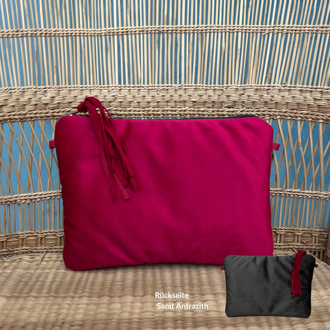 Clutch Bag Brown & Orange