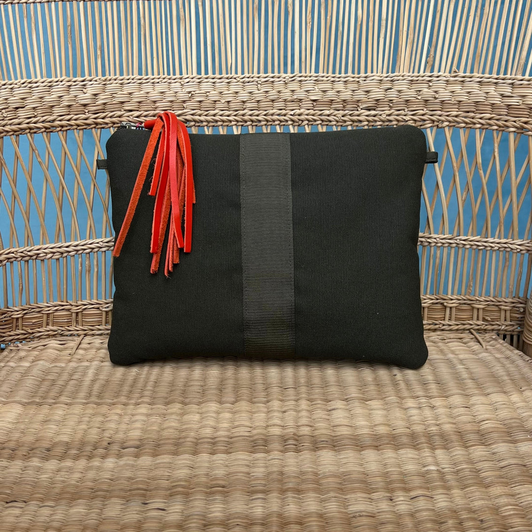 Clutch Bag Brown & Orange