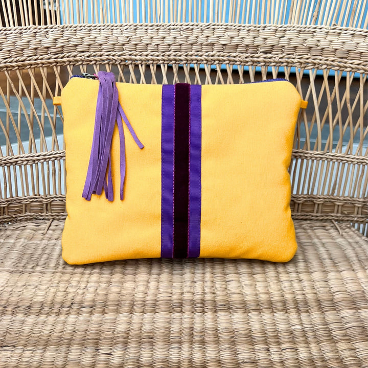 Clutch Bag Brown & Orange
