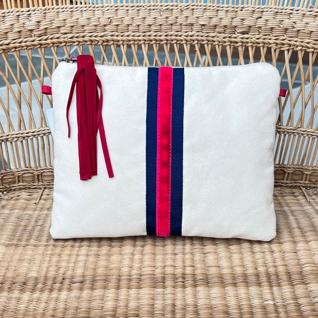 Clutch Bag Brown & Orange