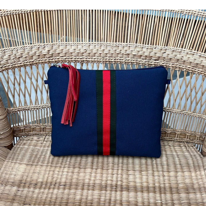 Clutch Bag Brown & Orange