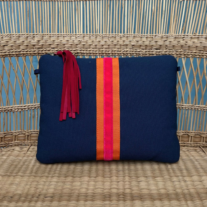 Clutch Bag Brown & Orange