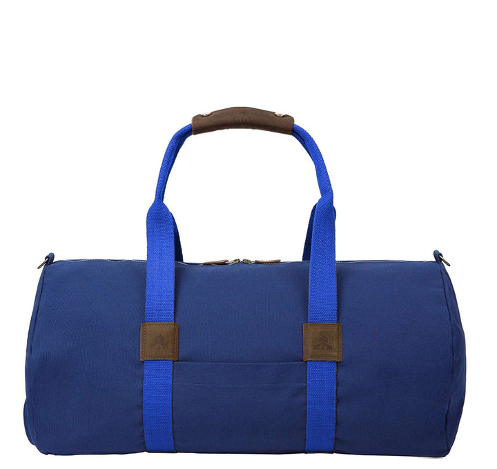 Dufflebag -M- NAVY mit blauem Gurtband