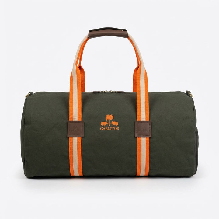 Dufflebag -M- NAVY with turquoise strap