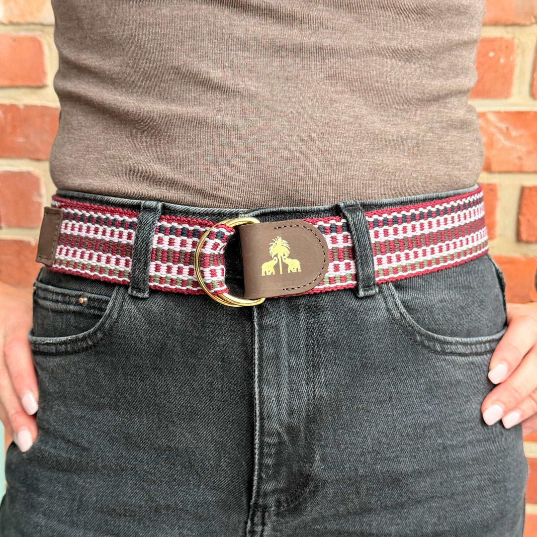 Belt -Khaki & Orange-