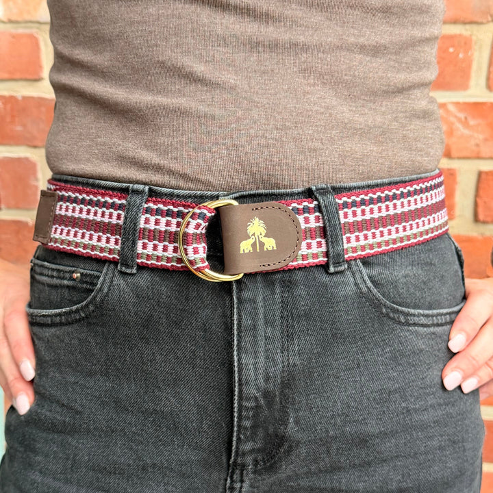 Belt -Khaki & Orange-