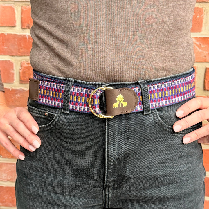 Belt -Khaki & Orange-