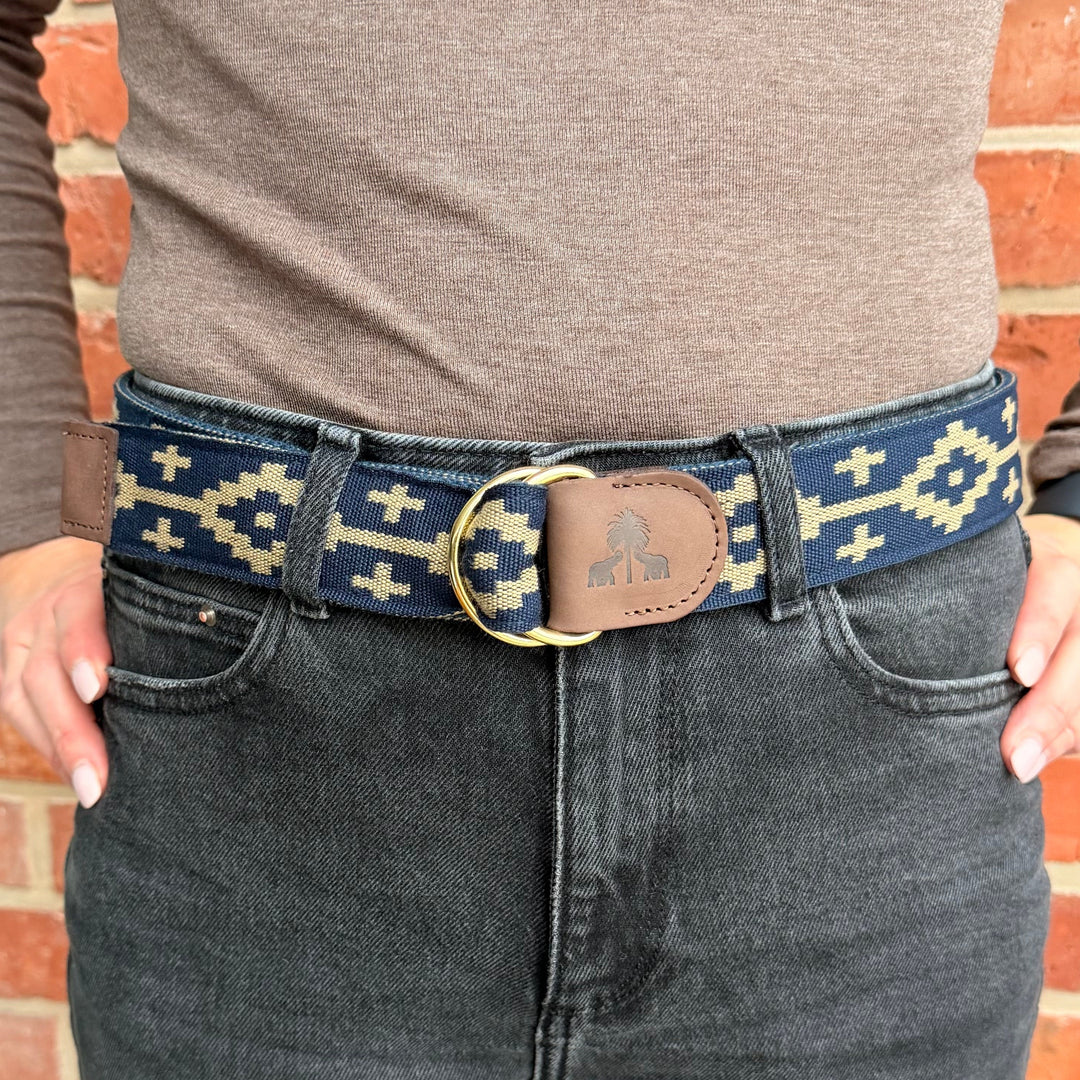 Belt -Khaki & Orange-