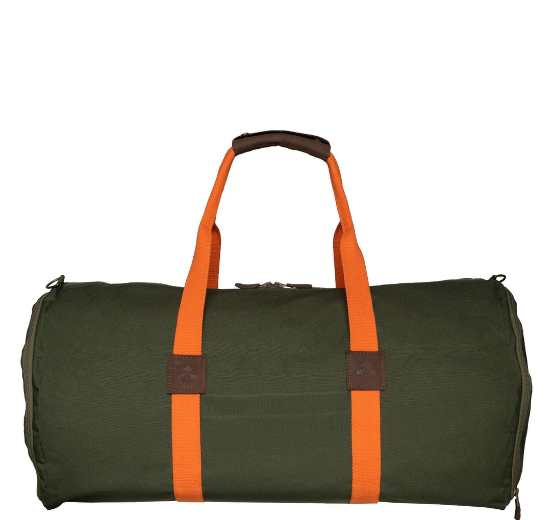 Dufflebag HUNTING KODURA Khaki mit orangenem Gurtband