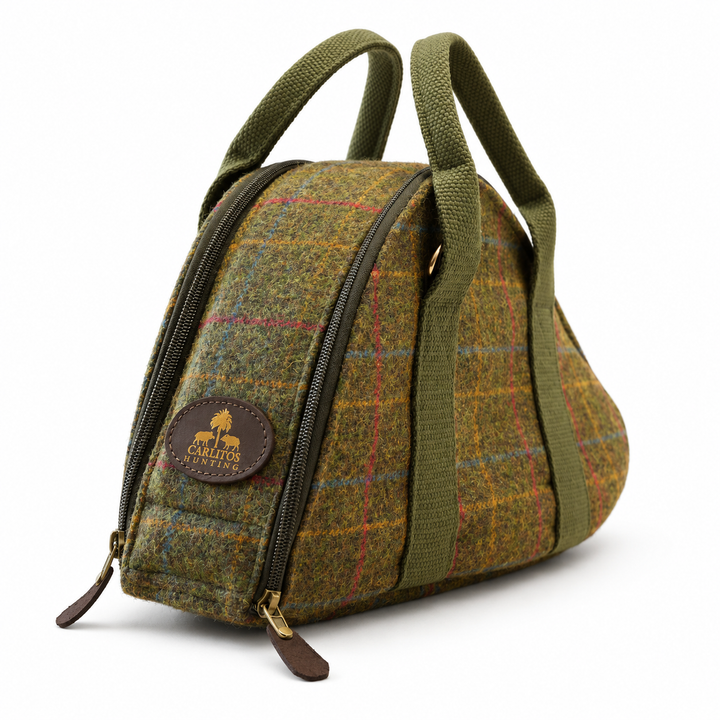 Jagdhorntasche Tweed & Khaki