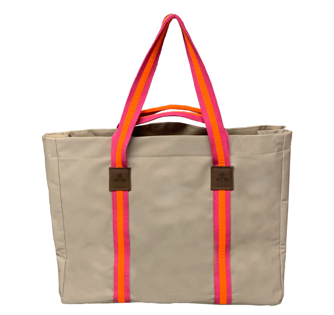 Shopper KODURA -L- Beige & Neonorange