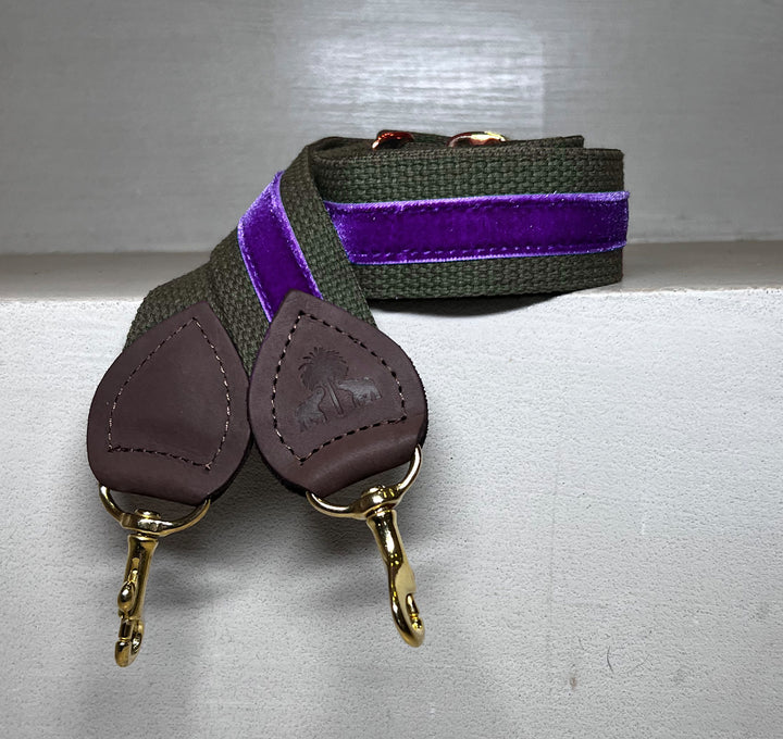 Shoulder Strap Khaki &amp; Purple