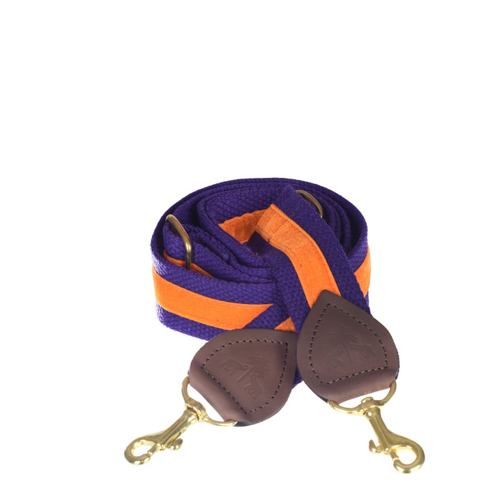 Schulterriemen Lila & Orange Samt