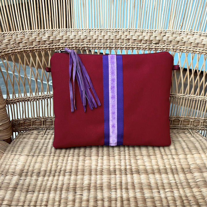 Clutch Bag Brown & Orange