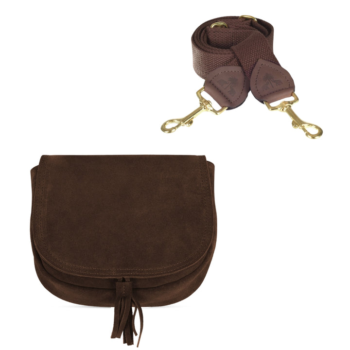 Handtasche SADDLEBAG -Braun-