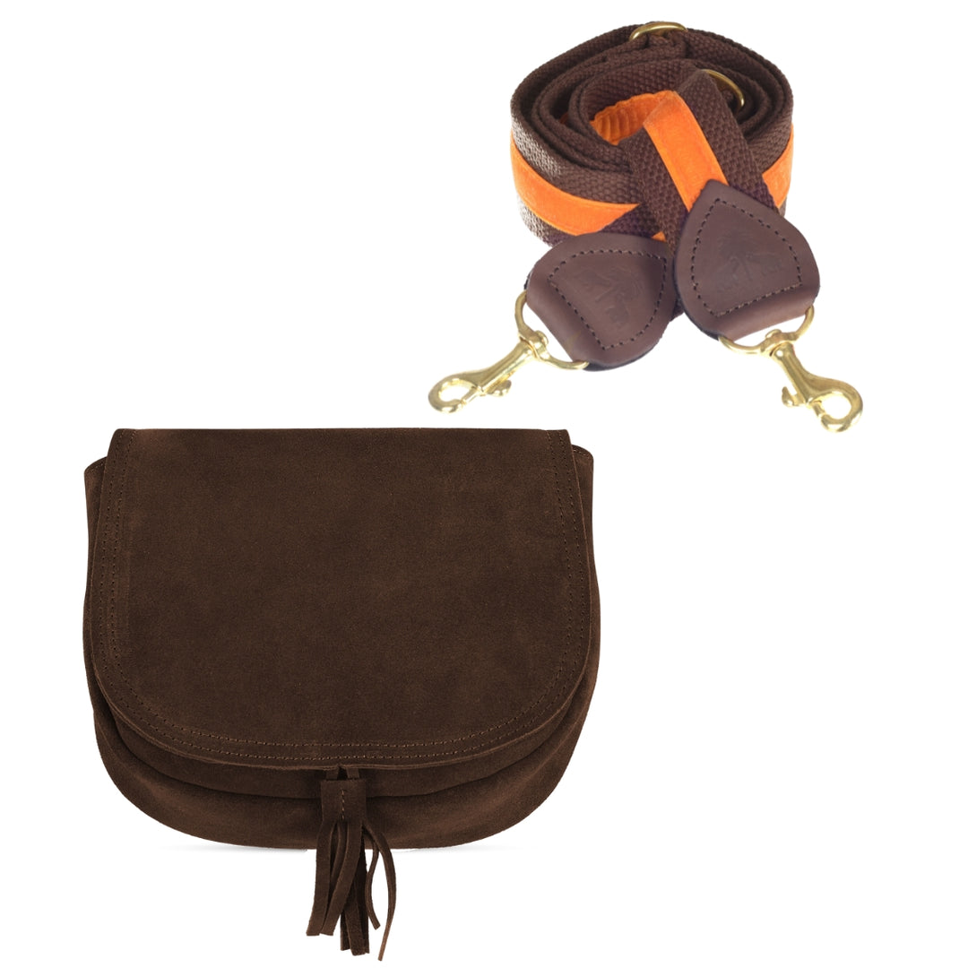 Handtasche SADDLEBAG -Braun-