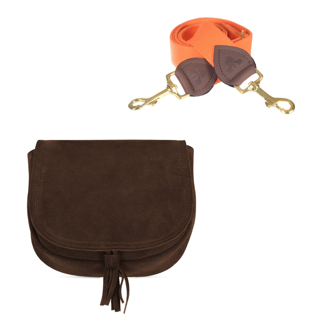 Handtasche SADDLEBAG -Braun-