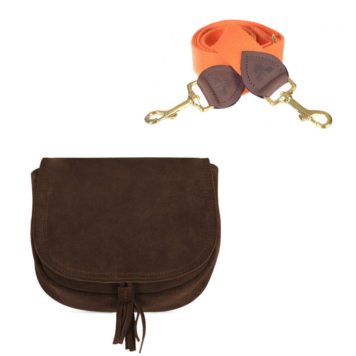 Handtasche SADDLEBAG -Braun-