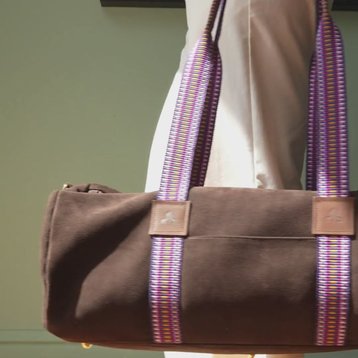 Lederdufflebag WELLINGTON -braun-