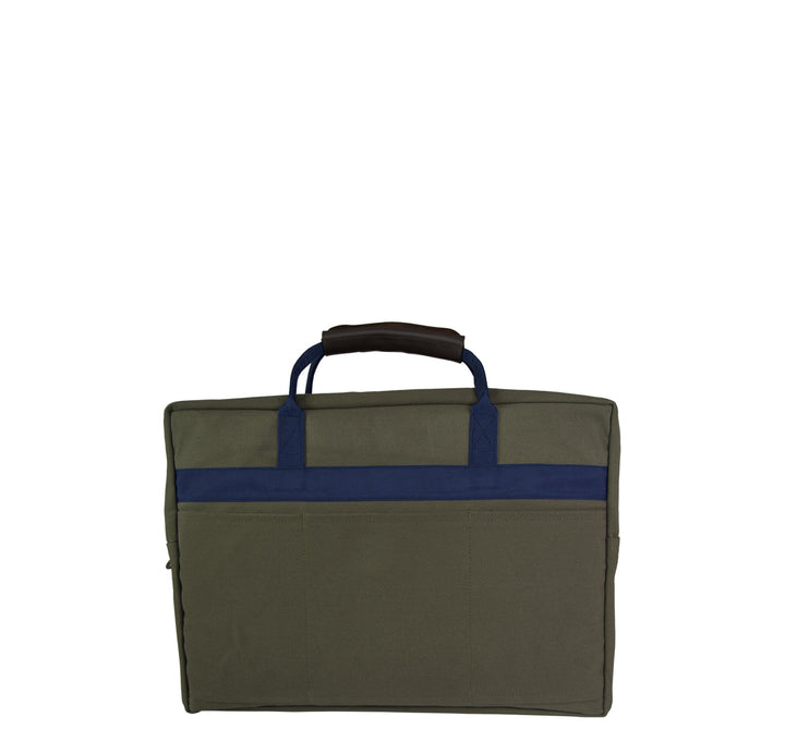 Business bag -S- GREEN RIPS navy