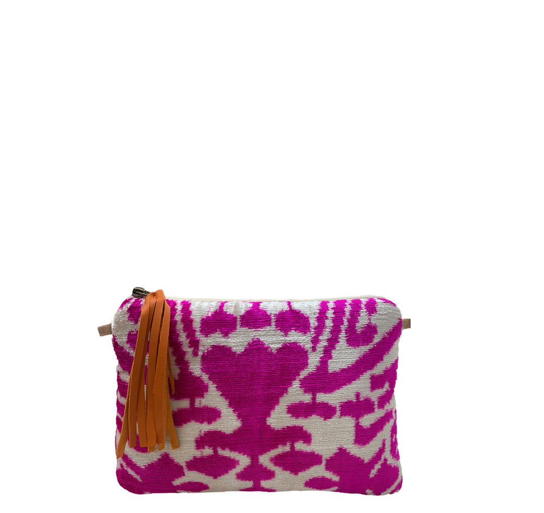 Clutch Bag IKAT Pink