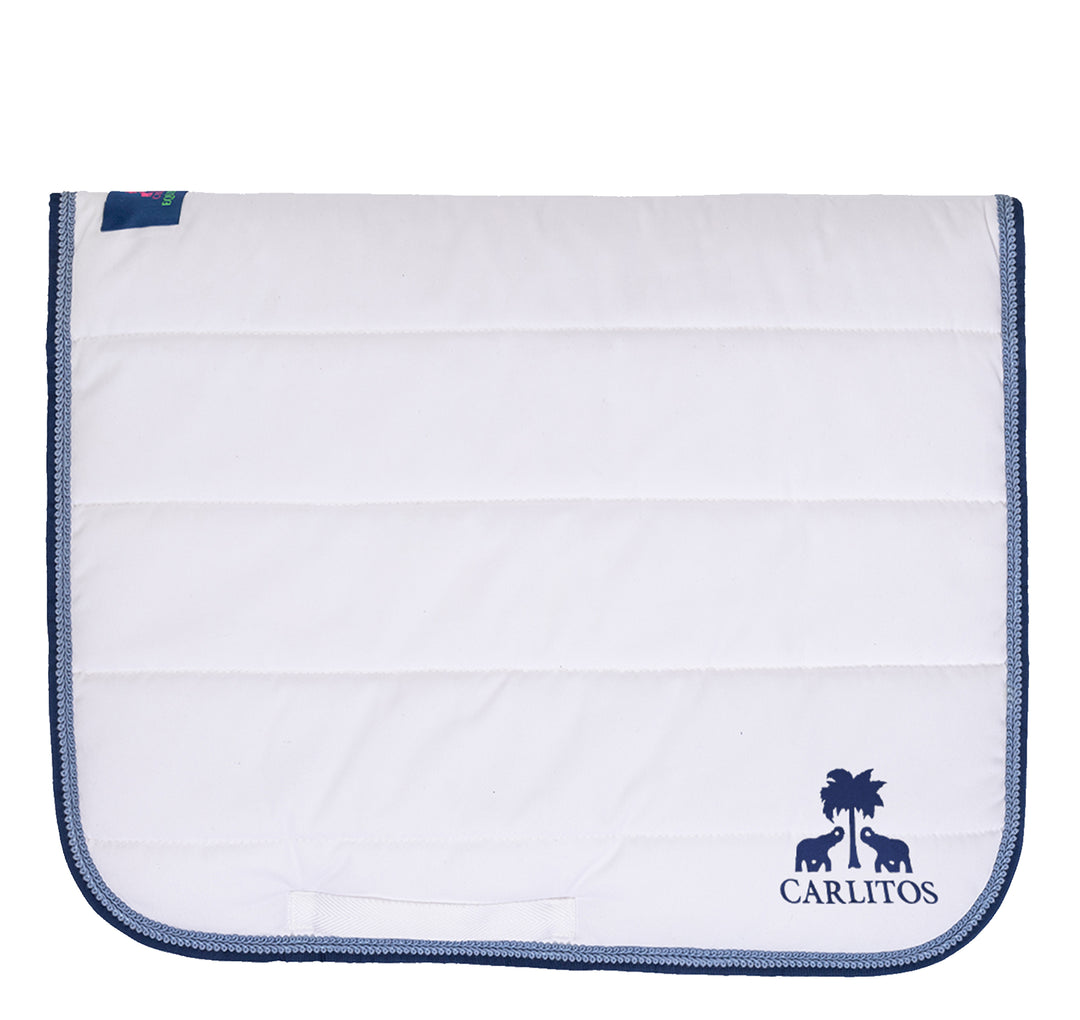 Sattelpad WHITE mit Carlitos Logo