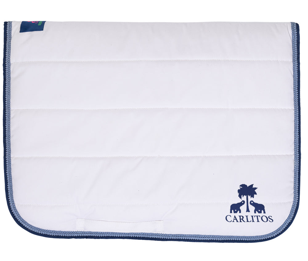 Saddle pad WHITE with Carlitos logo