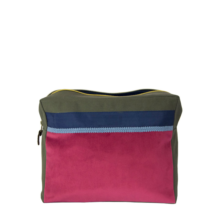 Toiletry bag -L- PINK VELVET