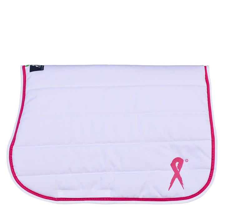 #PINKDERBY saddle pad white