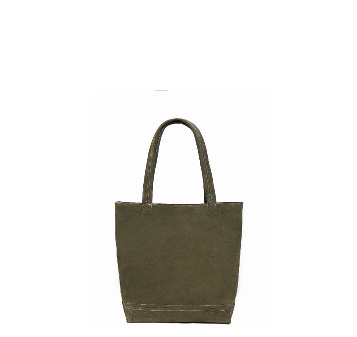 TOTEBAG -Olive- Wildleder